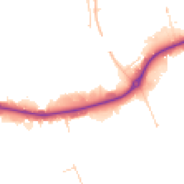 Daytime road noise heatmap for S60 1FH