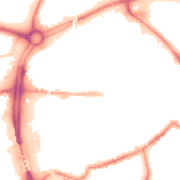 Night-time road noise heatmap for S60 1FP