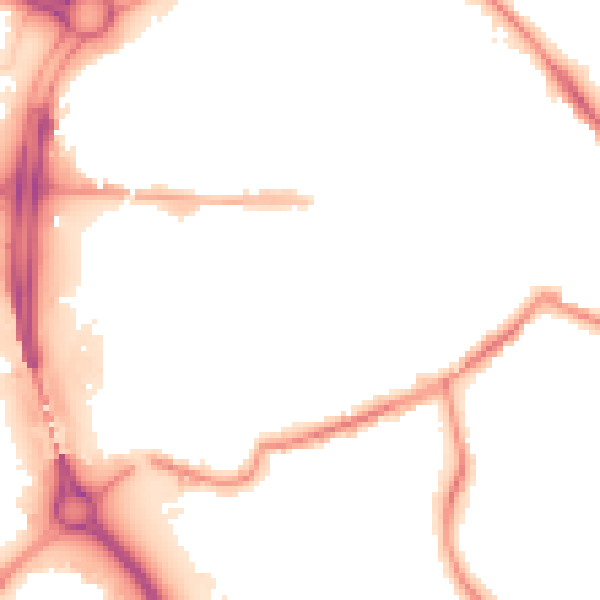 Night-time road noise heatmap for S60 1FX