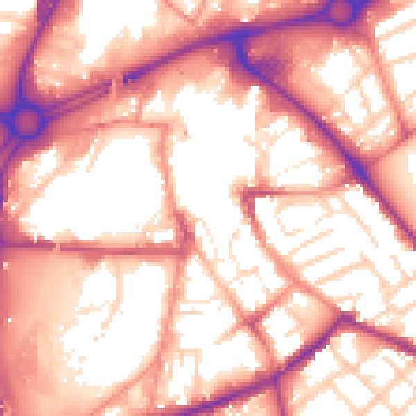 Daytime road noise heatmap for S60 1GD