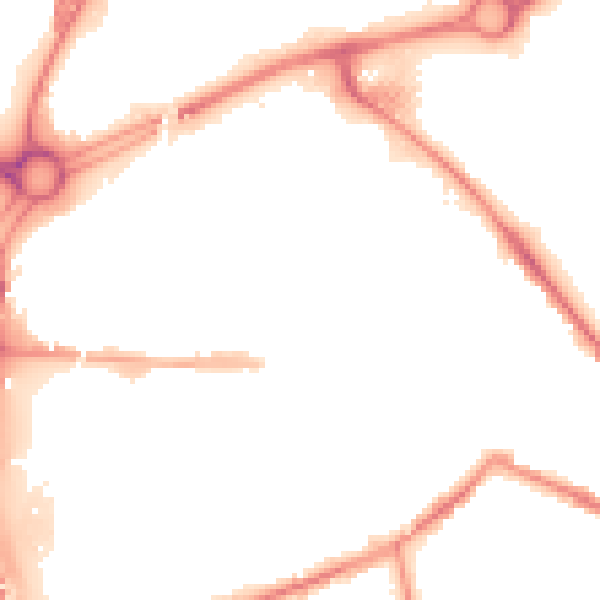 Night-time road noise heatmap for S60 1GD
