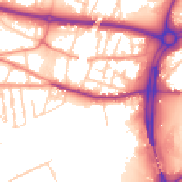 Daytime road noise heatmap for S60 1HT