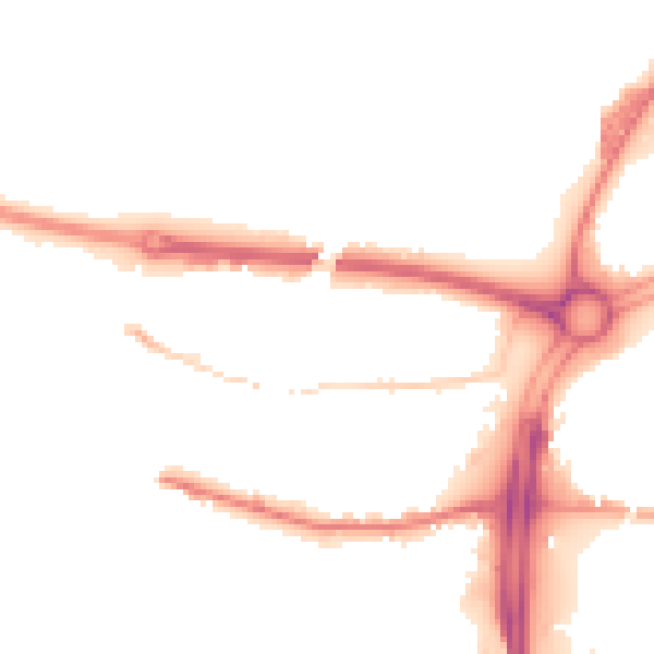 Night-time road noise heatmap for S60 1HZ