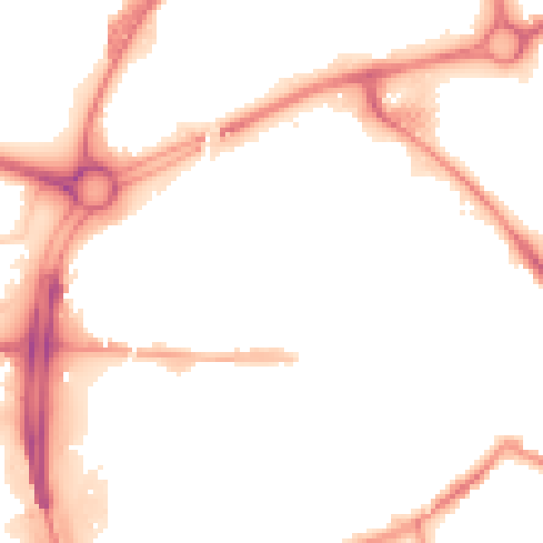 Night-time road noise heatmap for S60 1NG