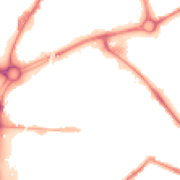 Night-time road noise heatmap for S60 1PW