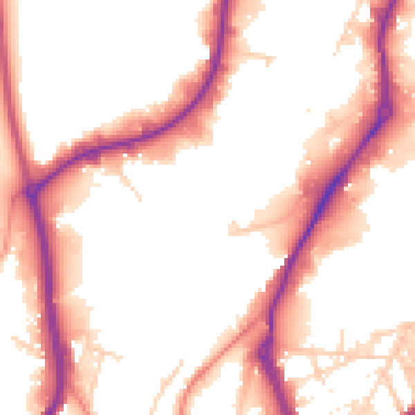 Daytime road noise heatmap for S60 1SD
