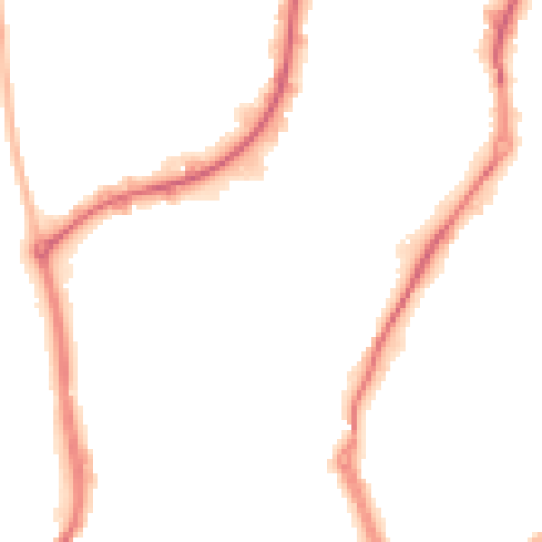 Night-time road noise heatmap for S60 1SD