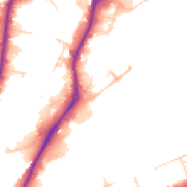 Daytime road noise heatmap for S60 1TG