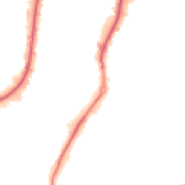 Night-time road noise heatmap for S60 1TU