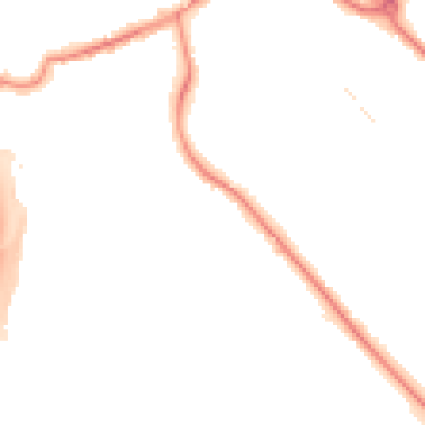 Night-time road noise heatmap for S60 2AX