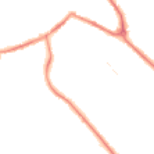 Night-time road noise heatmap for S60 2BP