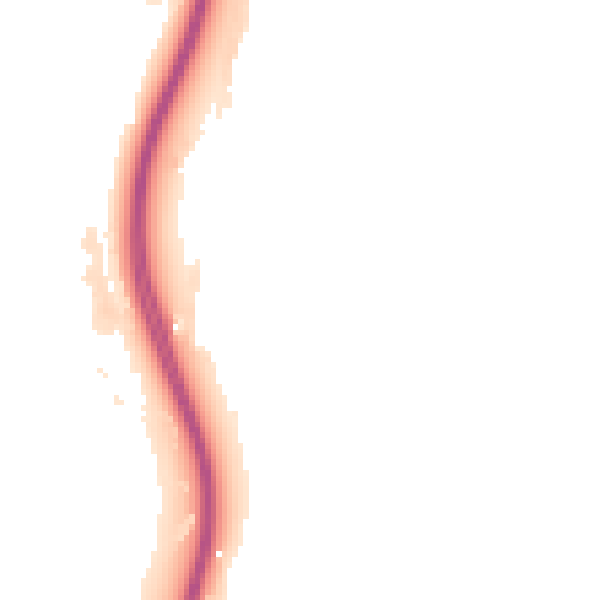 Night-time road noise heatmap for S60 2DB