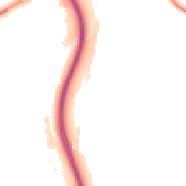 Night-time road noise heatmap for S60 2DD