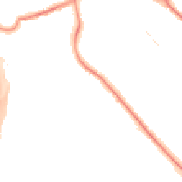 Night-time road noise heatmap for S60 2EF