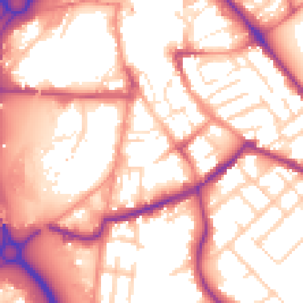 Daytime road noise heatmap for S60 2ER