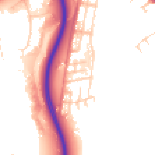 Daytime road noise heatmap for S60 2JJ