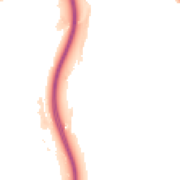 Night-time road noise heatmap for S60 2JJ