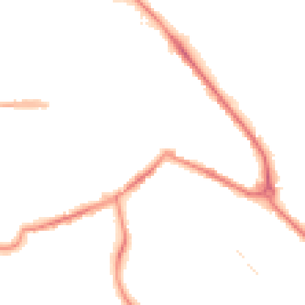 Night-time road noise heatmap for S60 2LB