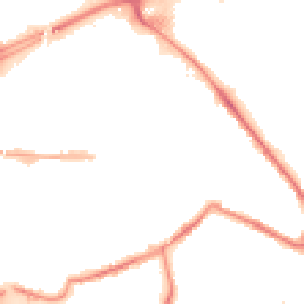 Night-time road noise heatmap for S60 2LR