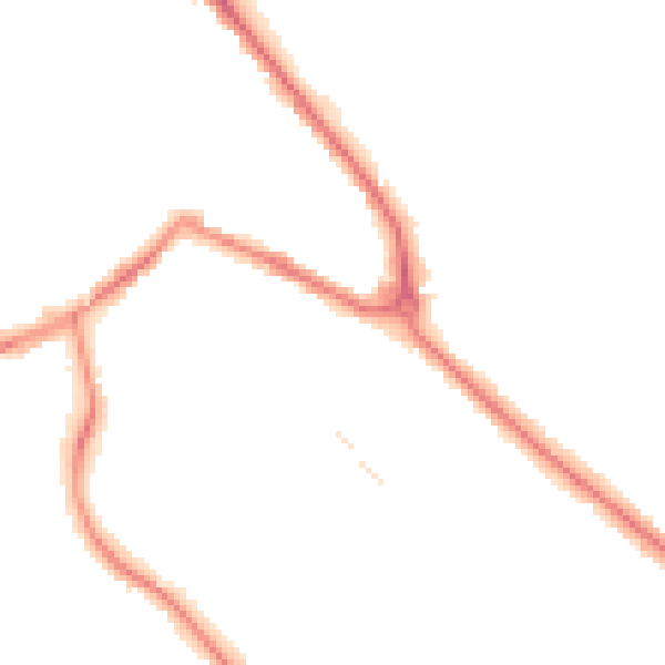 Night-time road noise heatmap for S60 2QH