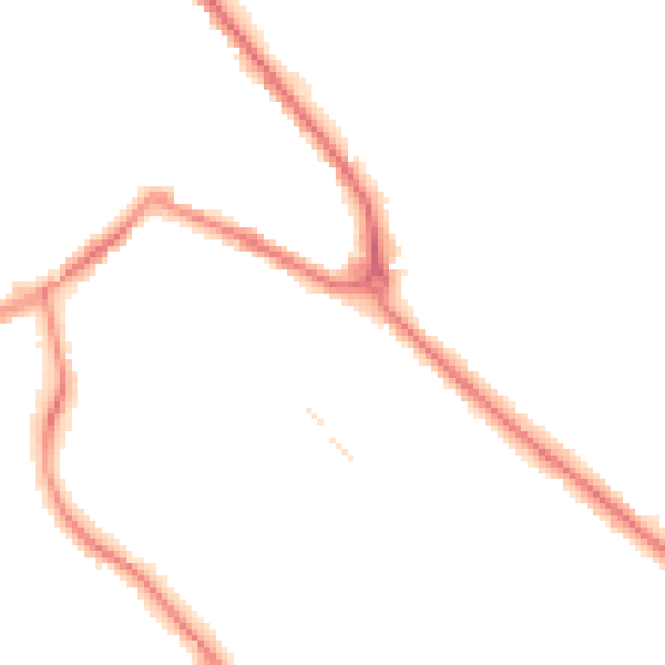 Night-time road noise heatmap for S60 2QJ