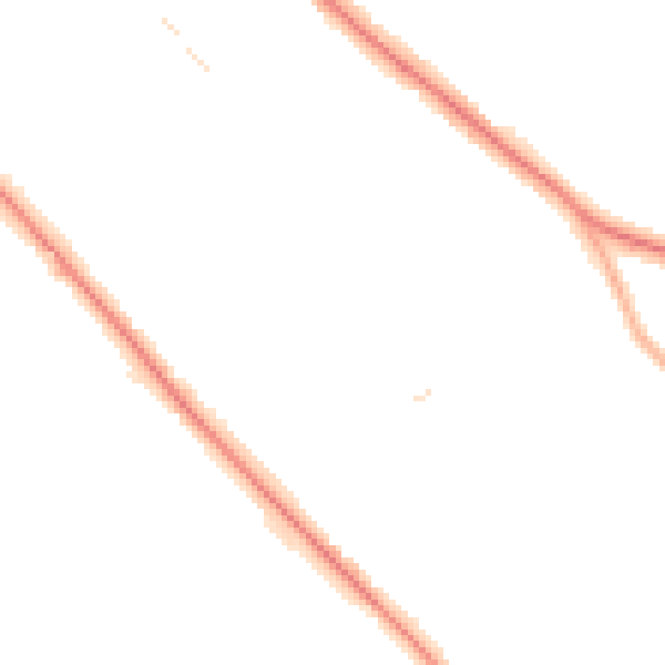 Night-time road noise heatmap for S60 2SD