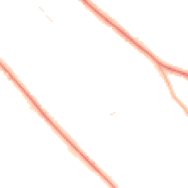 Night-time road noise heatmap for S60 2SE
