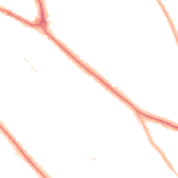 Night-time road noise heatmap for S60 2SQ