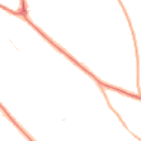 Night-time road noise heatmap for S60 2SS