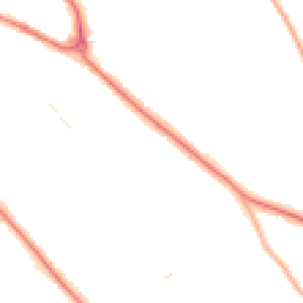 Night-time road noise heatmap for S60 2ST