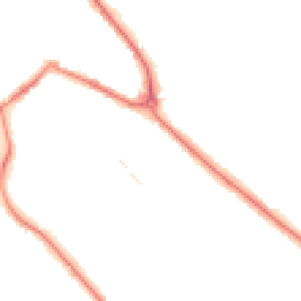 Night-time road noise heatmap for S60 2TE