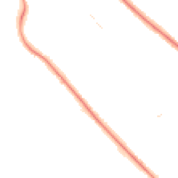 Night-time road noise heatmap for S60 2TS
