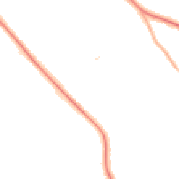 Night-time road noise heatmap for S60 3AH