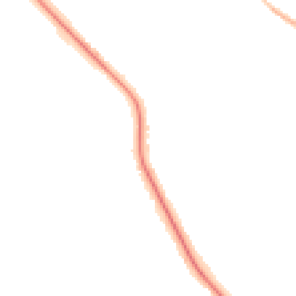 Night-time road noise heatmap for S60 3AL