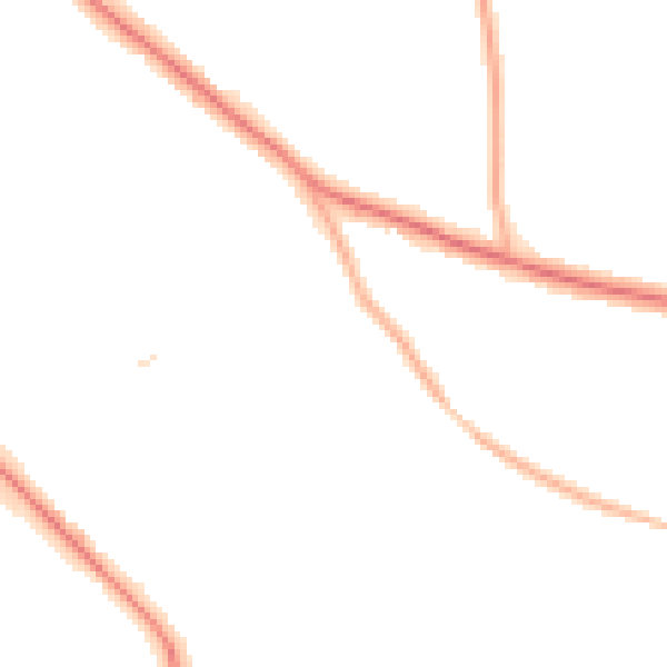 Night-time road noise heatmap for S60 3ET