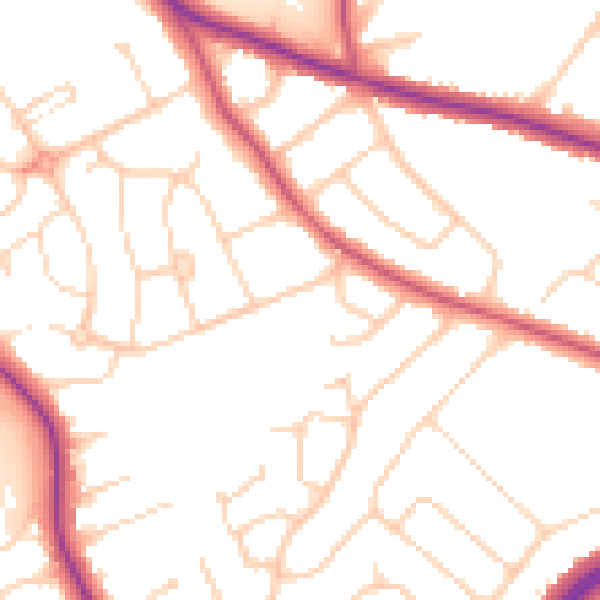 Daytime road noise heatmap for S60 3HD