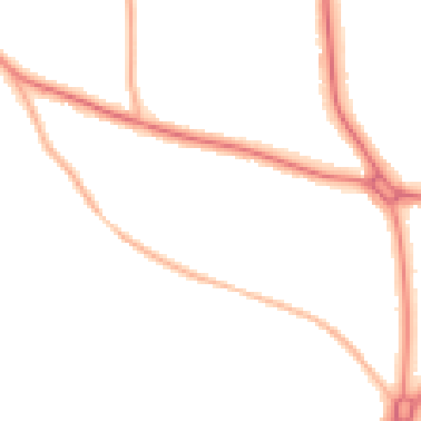 Night-time road noise heatmap for S60 3NG