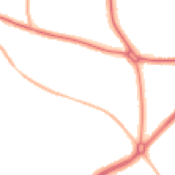 Night-time road noise heatmap for S60 3NS