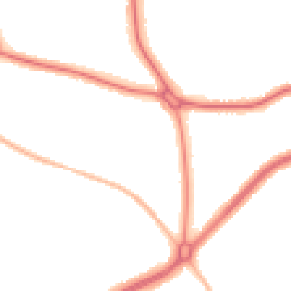 Night-time road noise heatmap for S60 3PB