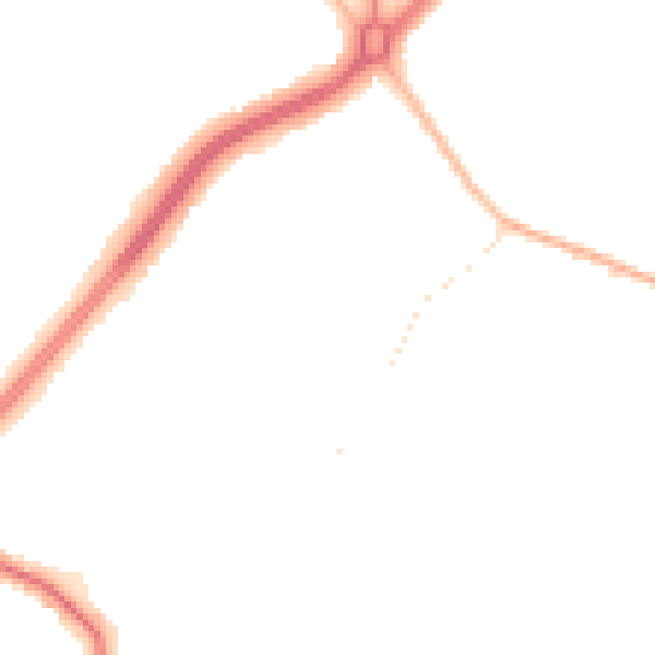 Night-time road noise heatmap for S60 4AZ