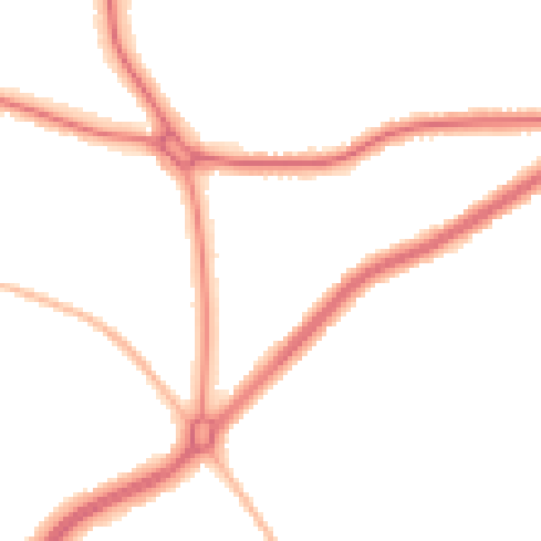 Night-time road noise heatmap for S60 4BL