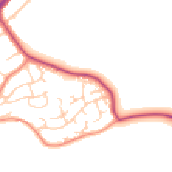 Daytime road noise heatmap for S60 4BQ