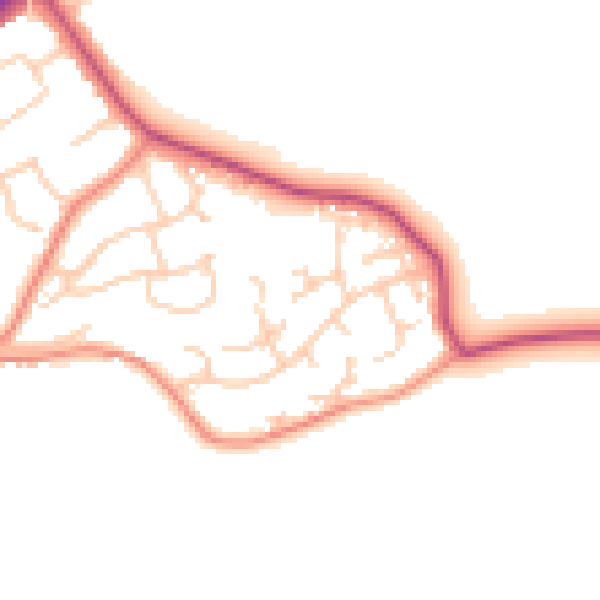 Daytime road noise heatmap for S60 4DF