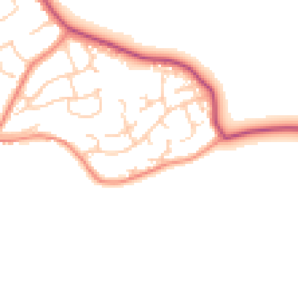 Daytime road noise heatmap for S60 4DG