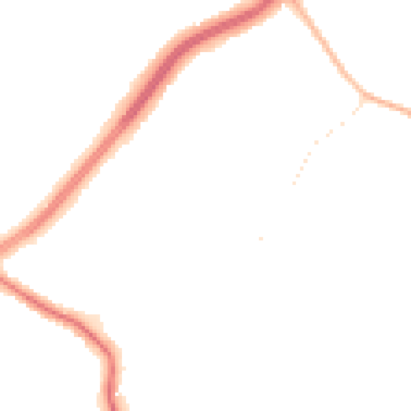 Night-time road noise heatmap for S60 4DY