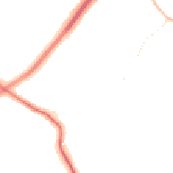 Night-time road noise heatmap for S60 4ED