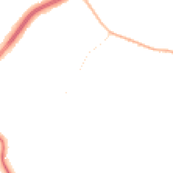 Night-time road noise heatmap for S60 4EH