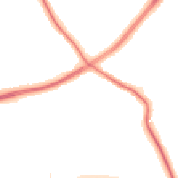 Night-time road noise heatmap for S60 4EX