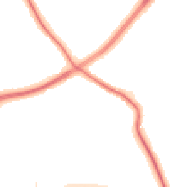 Night-time road noise heatmap for S60 4EY