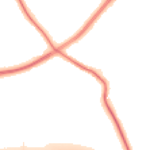 Night-time road noise heatmap for S60 4EZ
